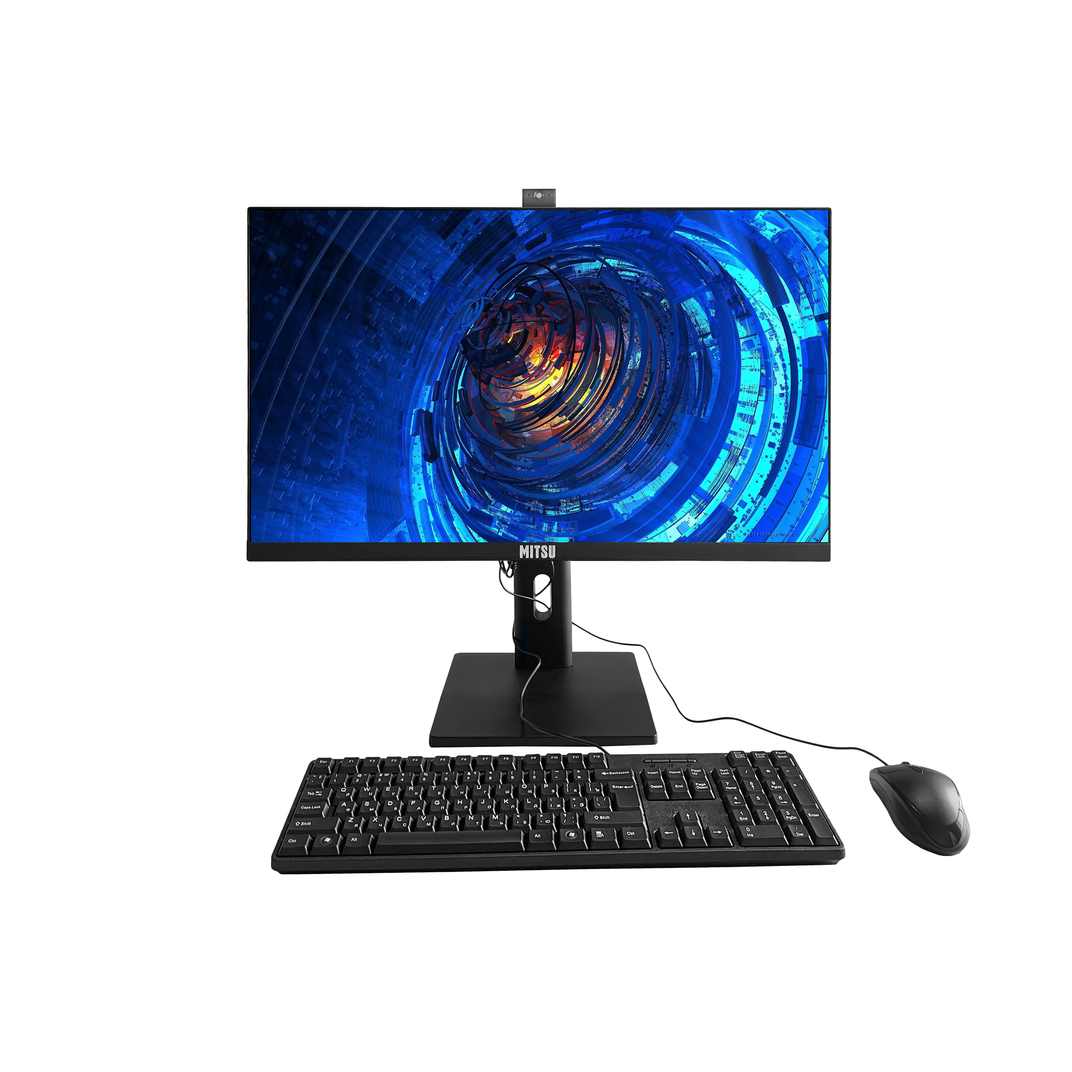 Моноблок MITSU AIO-O2308BH, 24″, IPS, Intel Core i5 12-го поколения, DDR4 16Gb ULTRASLIM, SSD 1Tb (ДЛЯ ДОМА И ОФИСА) — черный